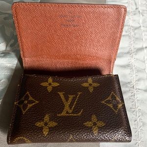 Vintage Louis Vuitton monogram card holder wallet